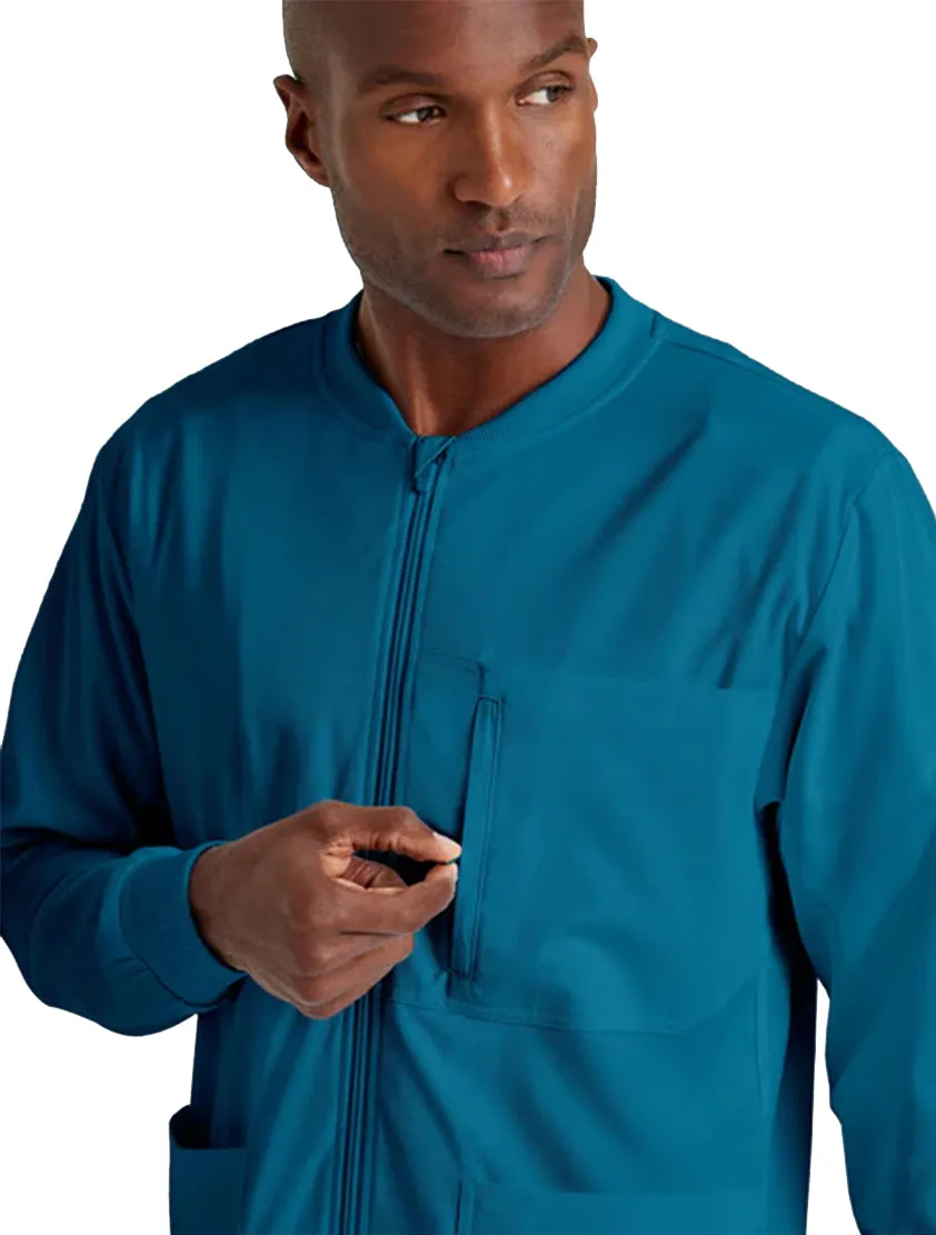 Grey's Anatomy Stretch™ by Barco React 5-Pocket Crewneck Warmup Scrub Jacket