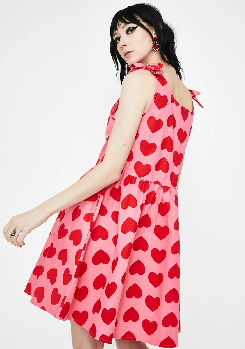Heart Repeat Tie Dress