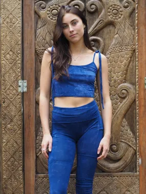 High Waist Pocket Yoga Tights - Electric Blue