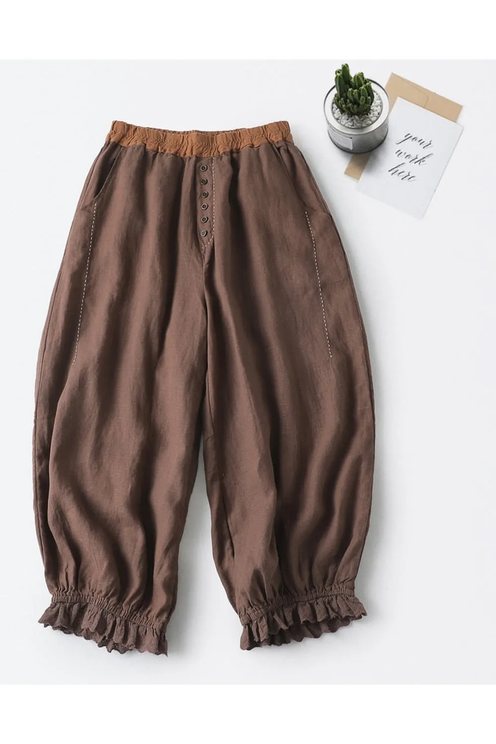 High Waist Wide-Leg Pants