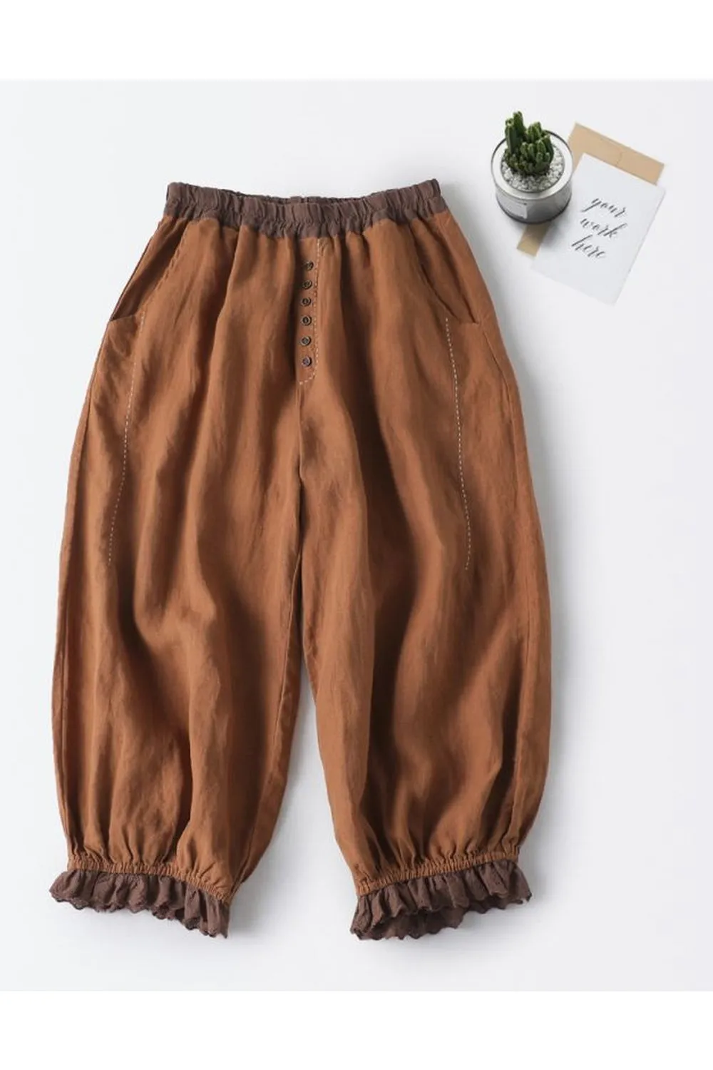 High Waist Wide-Leg Pants