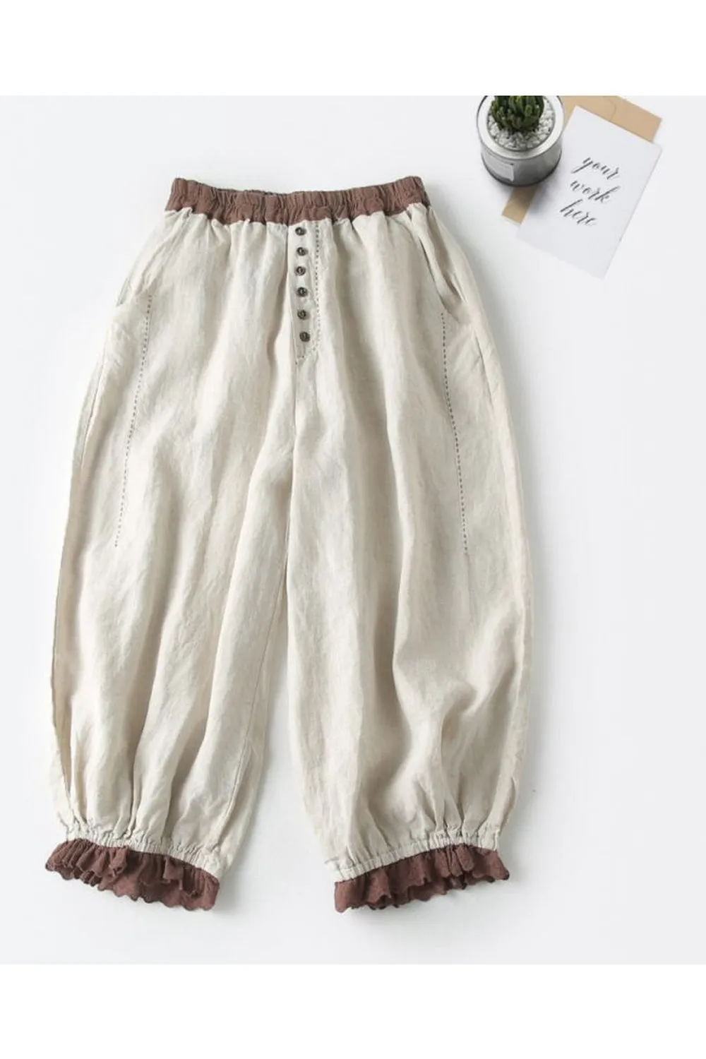 High Waist Wide-Leg Pants