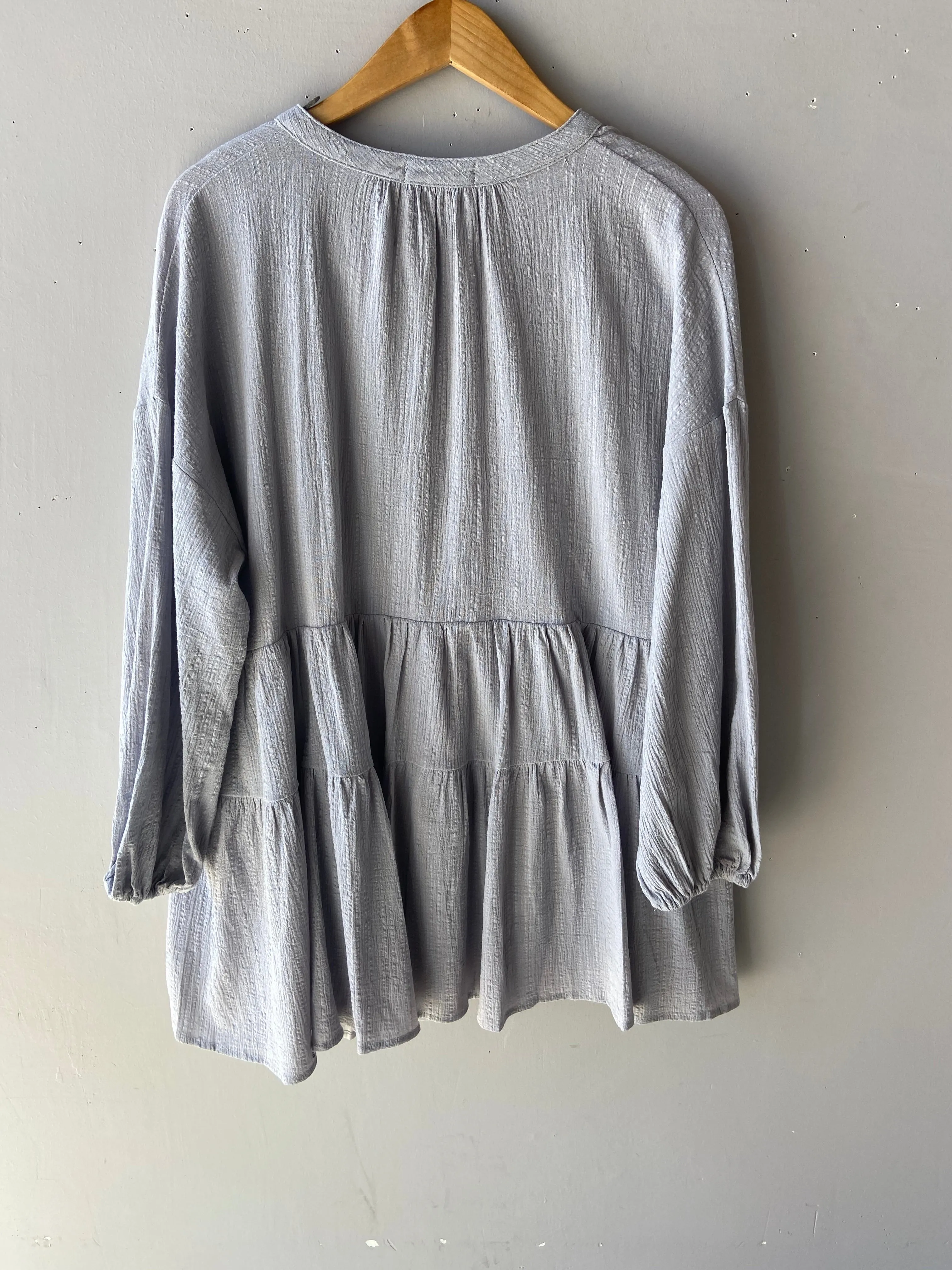 *HILARY Tiered Babydoll Tunic Dress