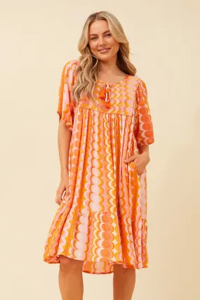 HONDA EMBROIDED BABYDOLL DRESS