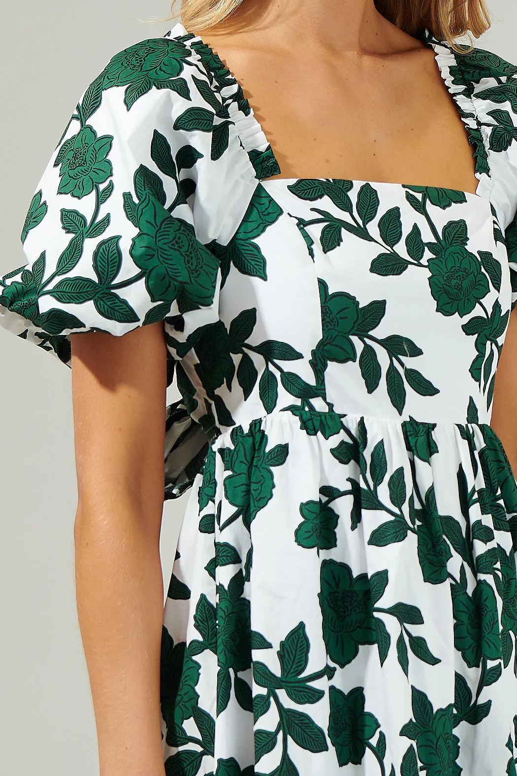 Kane Floral Marion Babydoll Mini Dress