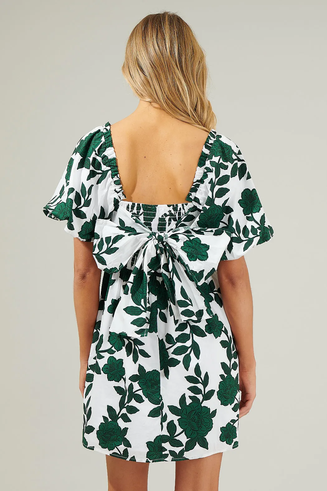 Kane Floral Marion Babydoll Mini Dress