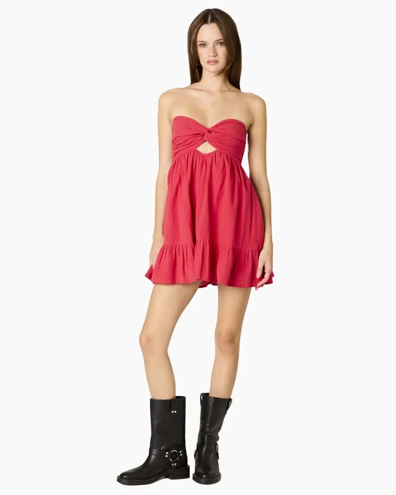 KEYHOLE BABYDOLL DRESS
