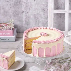 Large Raspberry Vanilla Cake