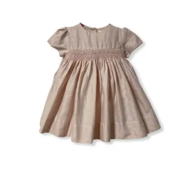 Leona Rosé Smocked Babydoll Dress