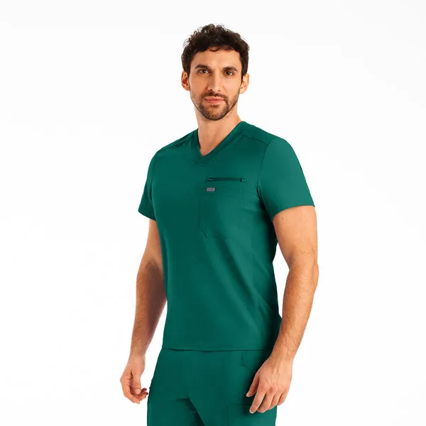 LT111 - Men's 2-Pocket V-Neck Scrub Top
