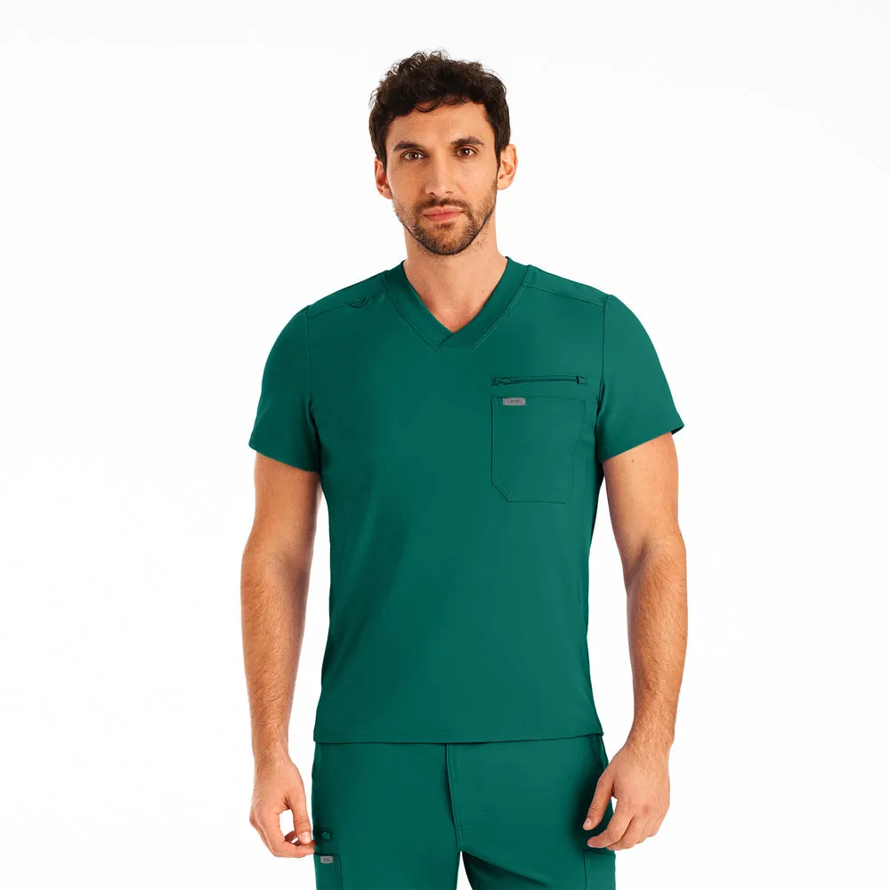 LT111 - Men's 2-Pocket V-Neck Scrub Top