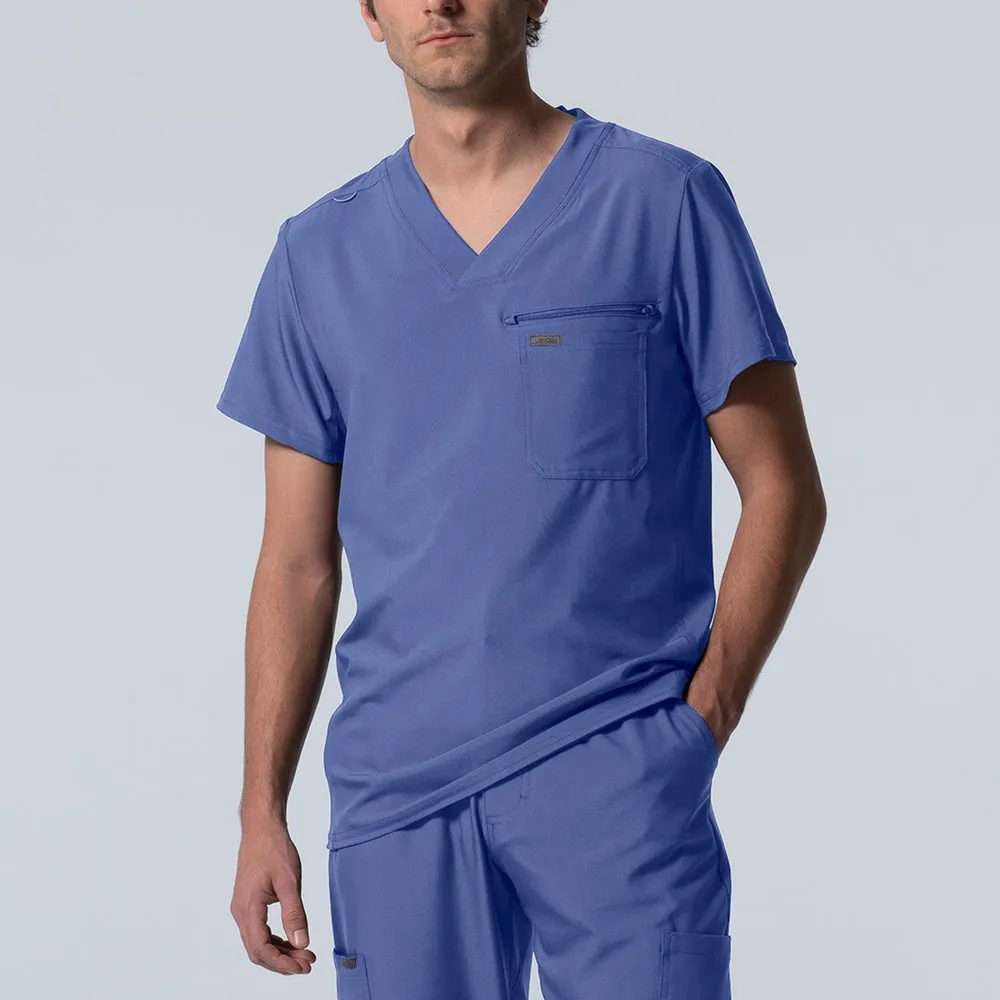LT111 - Men's 2-Pocket V-Neck Scrub Top