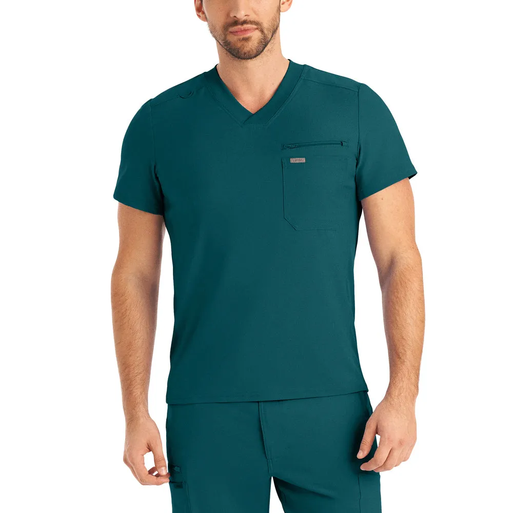 LT111 - Men's 2-Pocket V-Neck Scrub Top
