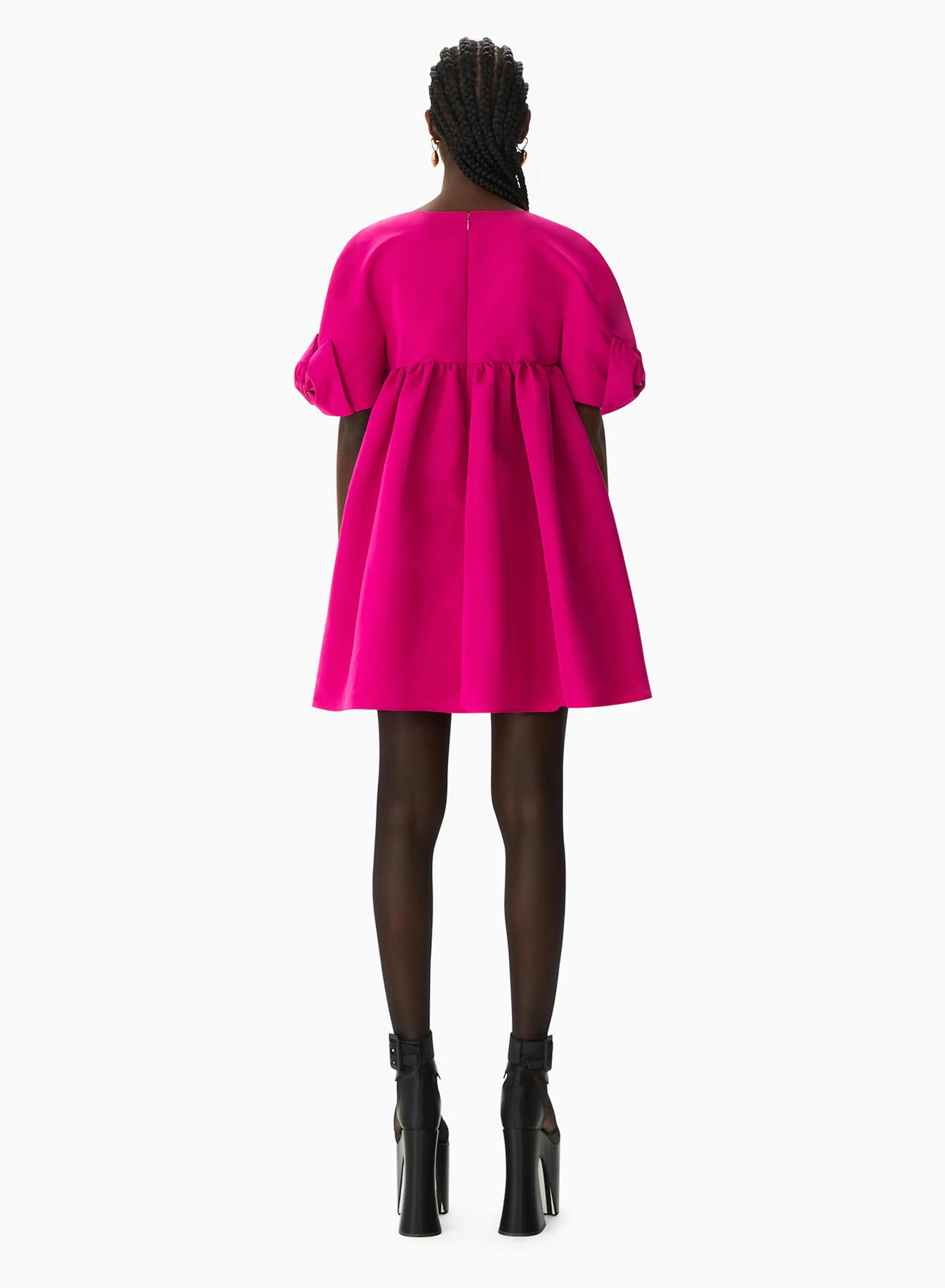 Mini Taffeta Babydoll Dress