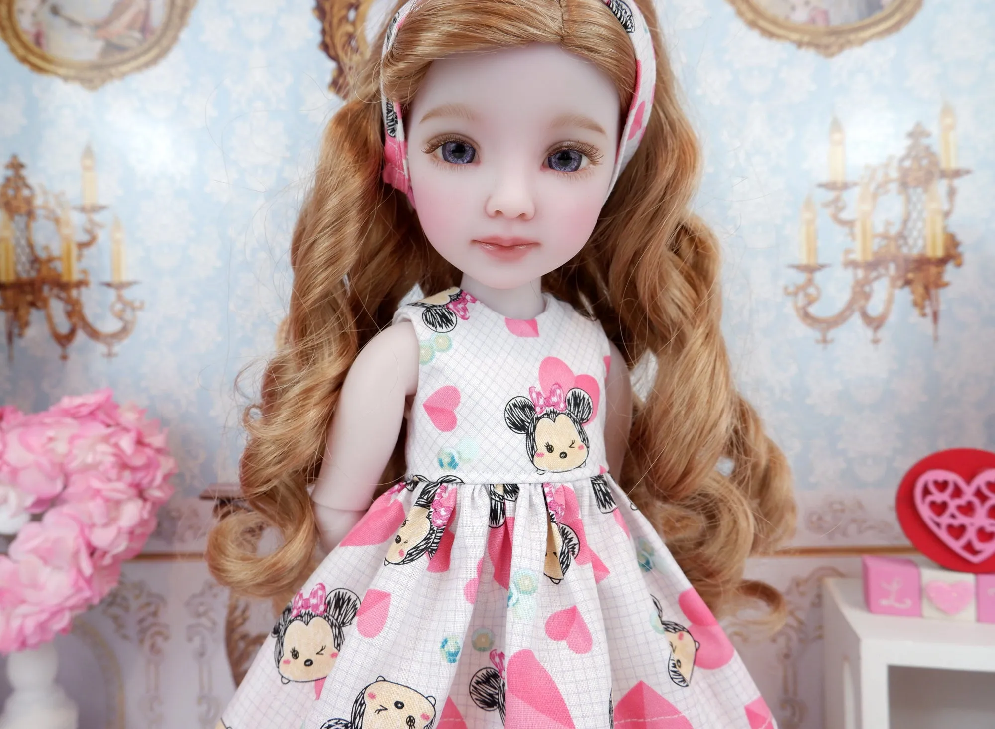 Minnie Valentine - dress with boots for Ruby Red Fashion Friends doll