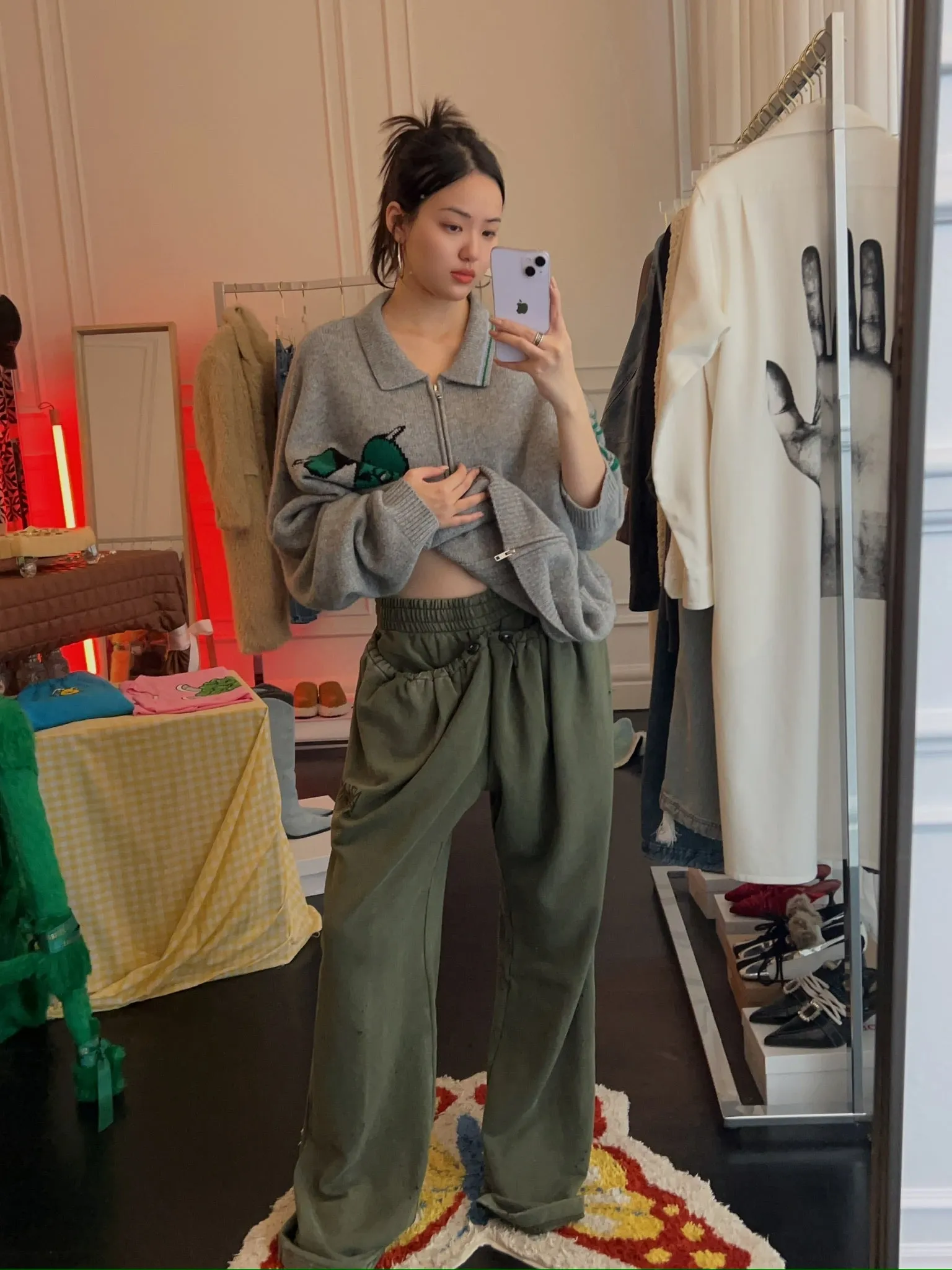 Natasha Zinko - Camping Pouch Pocket Joggers / Khaki