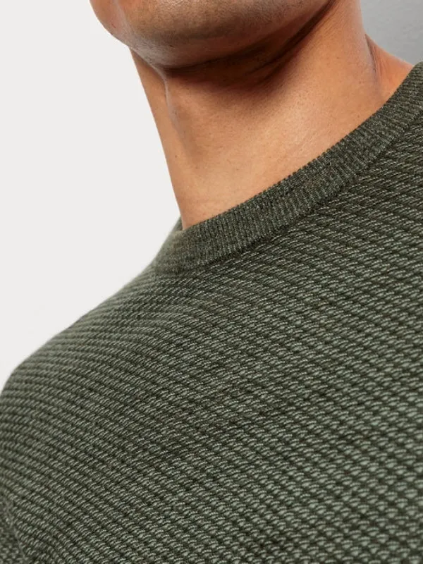 OLYMP OLIVE GREEN CREWNECK