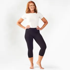 Organic Cotton Base Layer Midcalf Leggings - Black