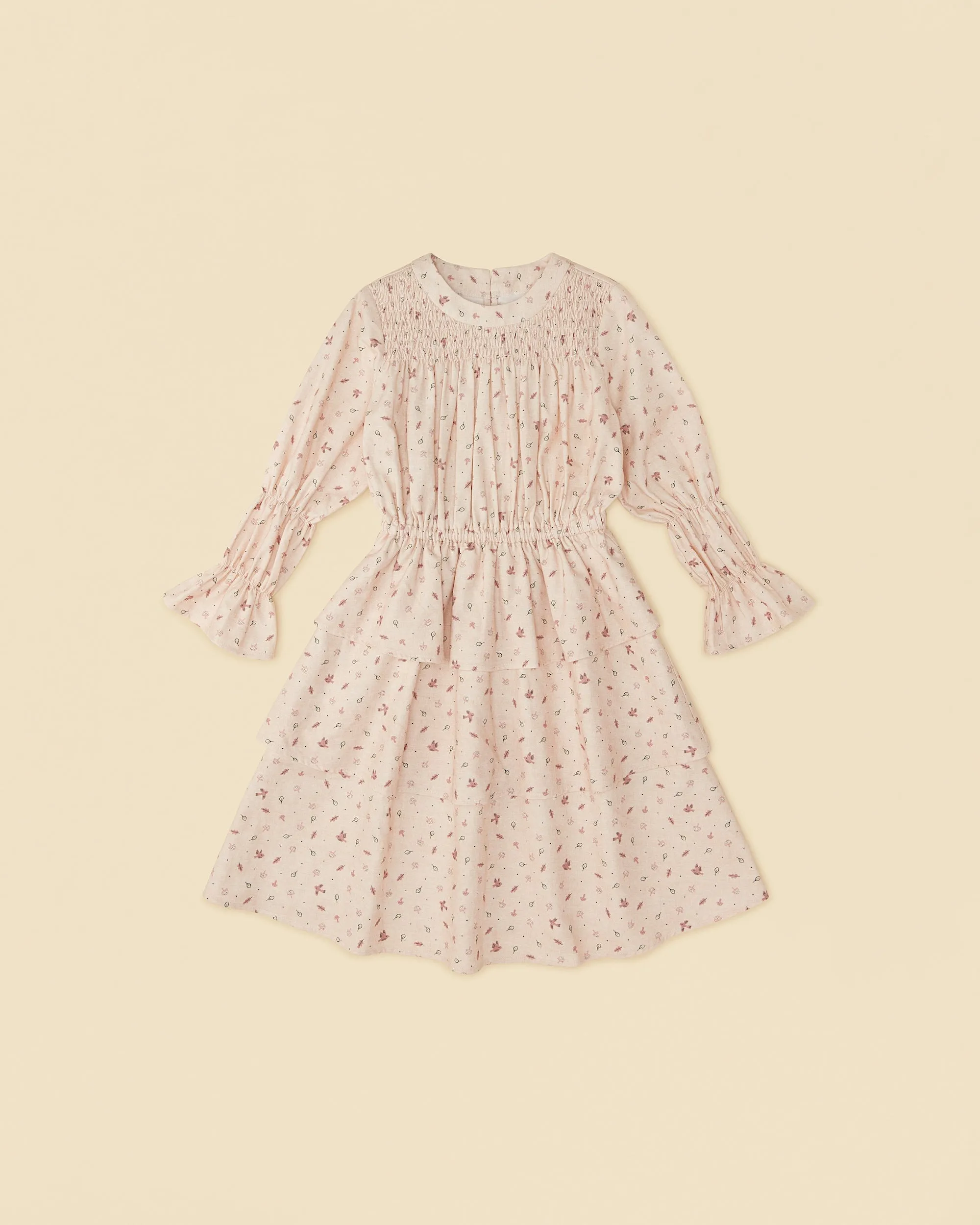 Organic Woodland Smocked Dress