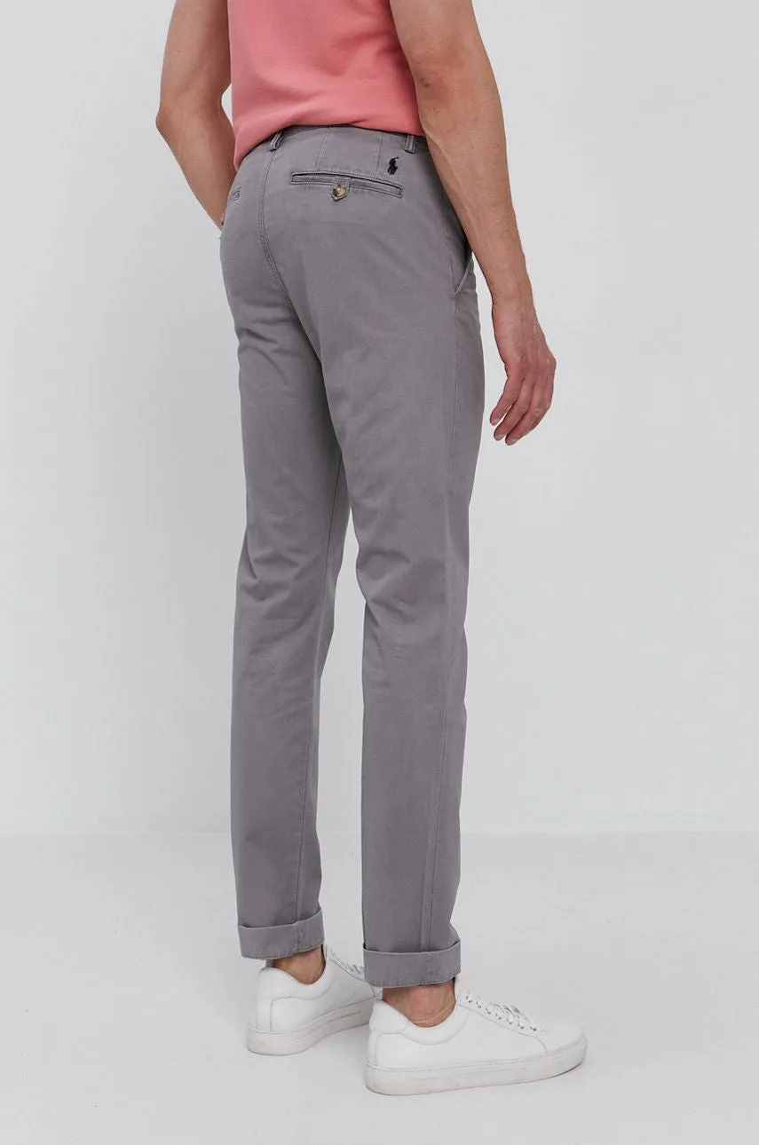 Polo Ralph Lauren Men's Slim-Fit Stretch Chino Pants  Color Perfect Gray W40xL32