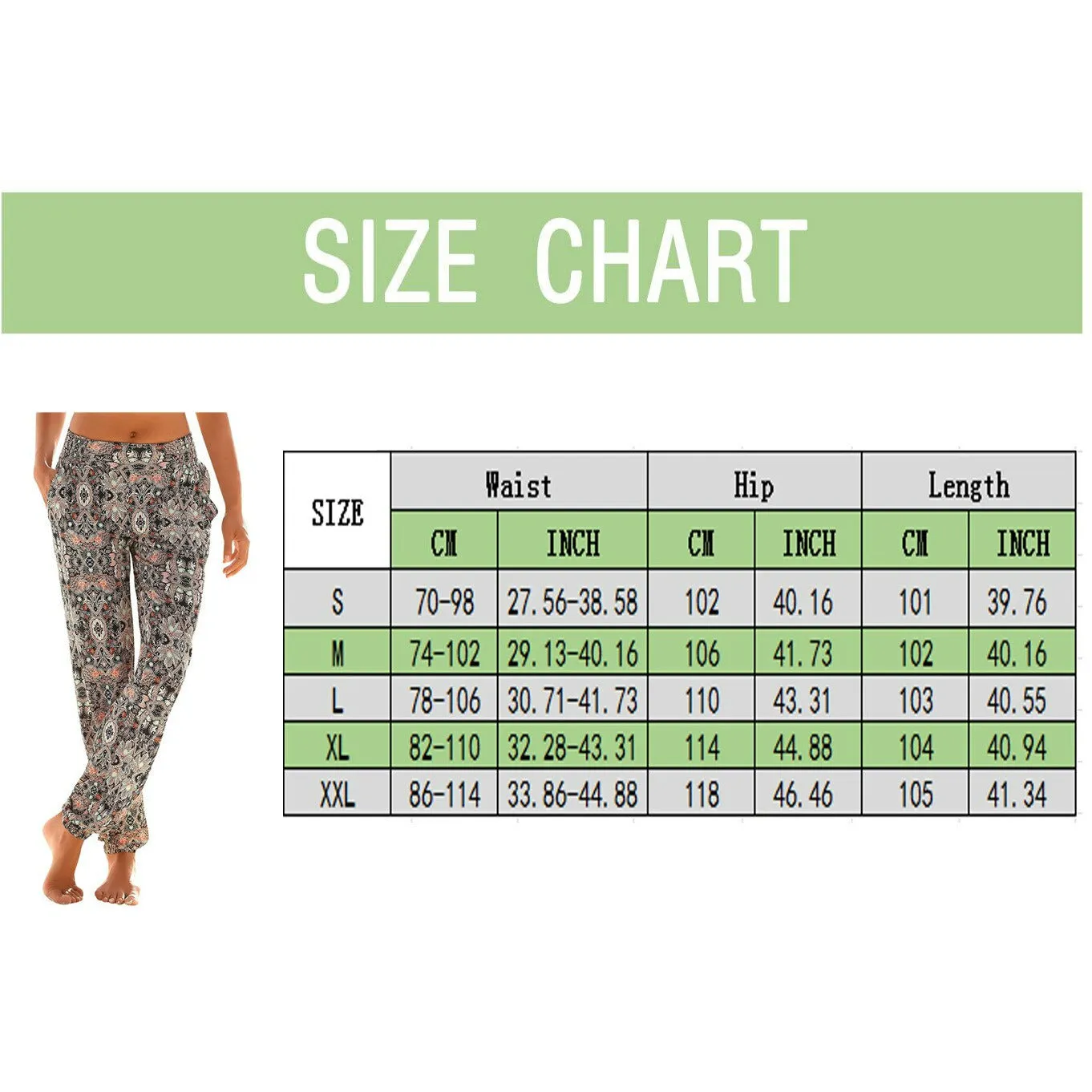 Printed Flared Boho Pants
