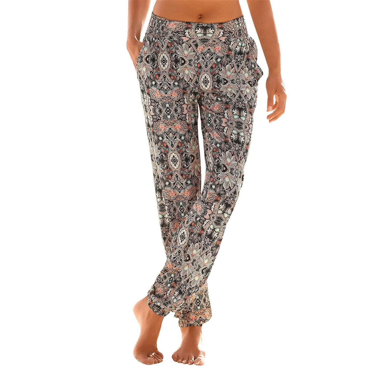 Printed Flared Boho Pants