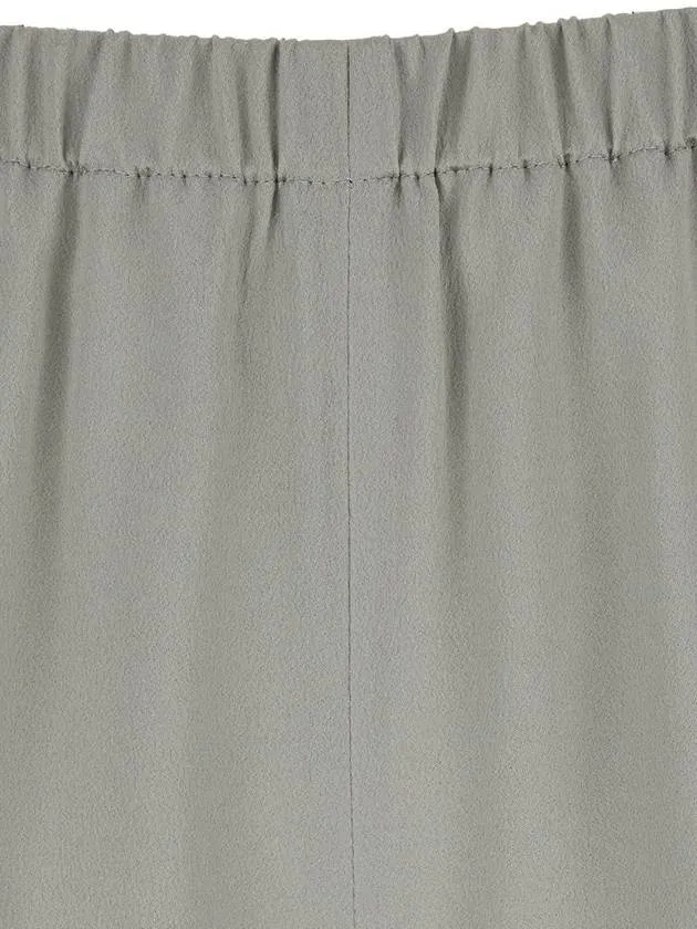'Rapolano' Creen Pants With Elastic Waist And Wide Leg In Silk Blend Woman