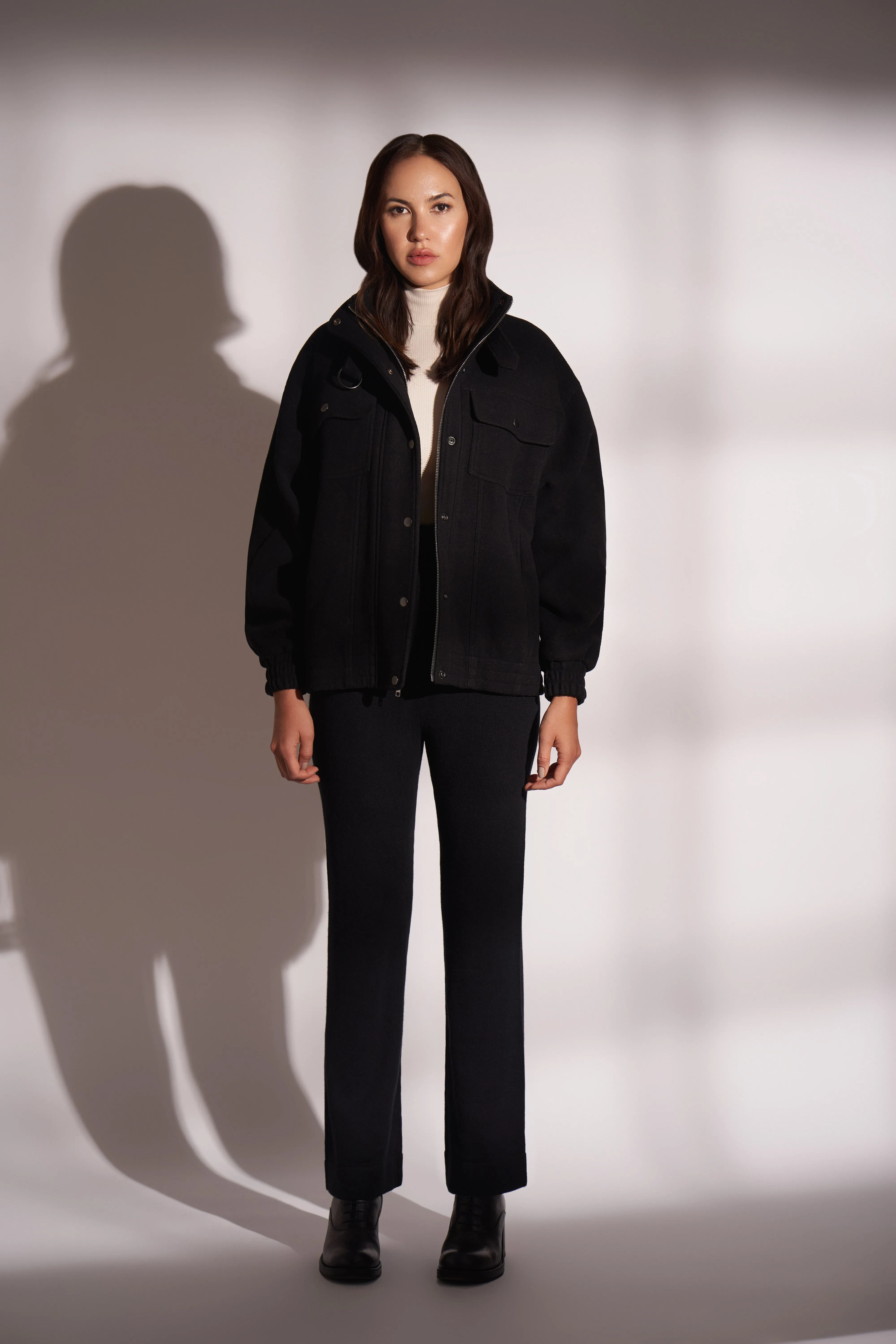 Recycled Wool Ash Bomber