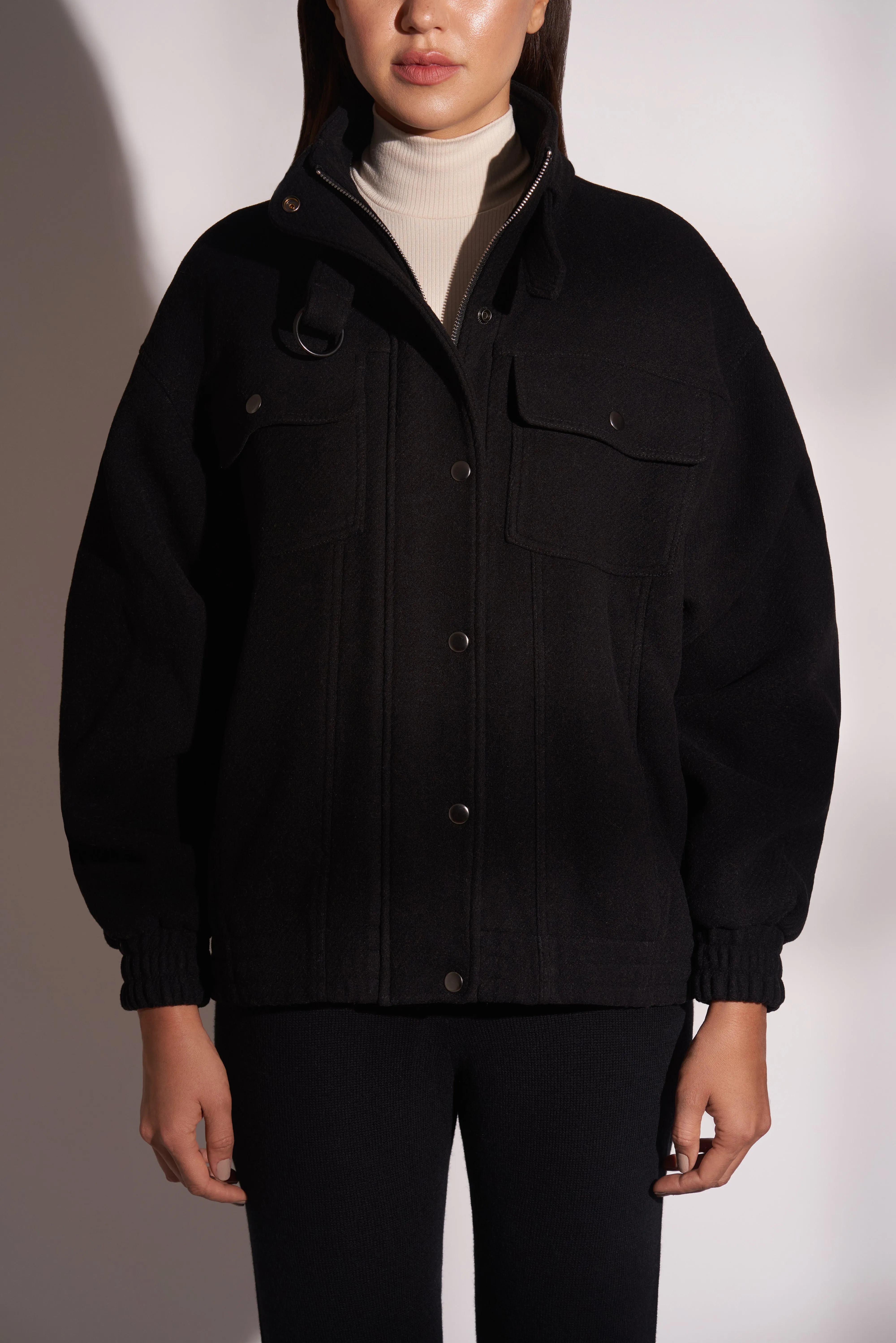 Recycled Wool Ash Bomber