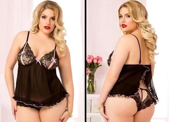 Ruffled Love Babydoll Plus Size