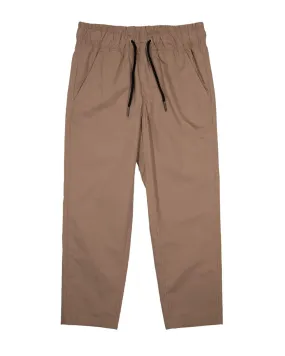 Santa Cruz YOUTH solid strip elastic waist pant - TAN