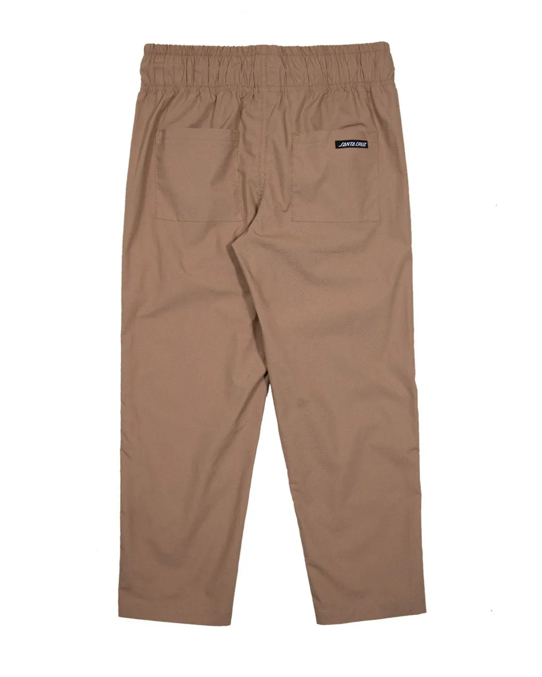 Santa Cruz YOUTH solid strip elastic waist pant - TAN