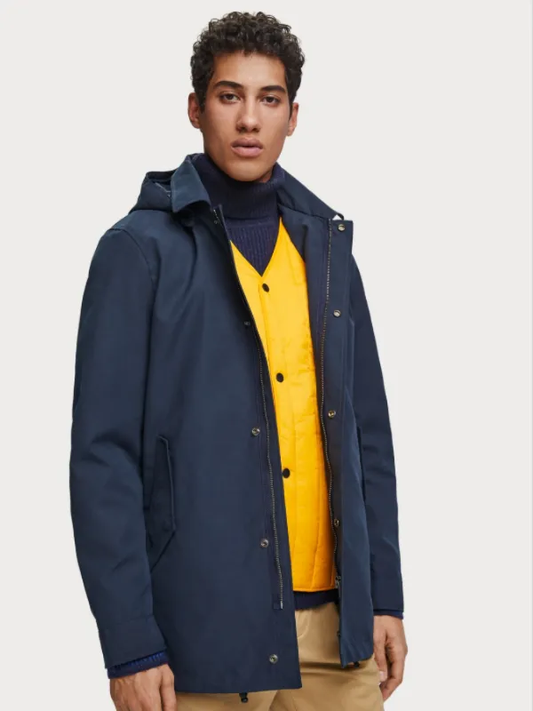 Scotch & Soda Steel Navy 2-in-1 Parka Jacket