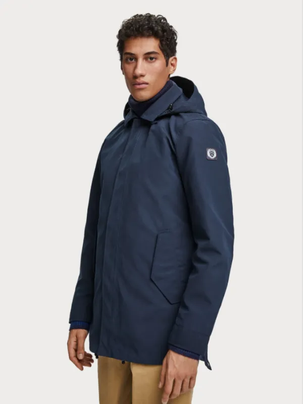 Scotch & Soda Steel Navy 2-in-1 Parka Jacket