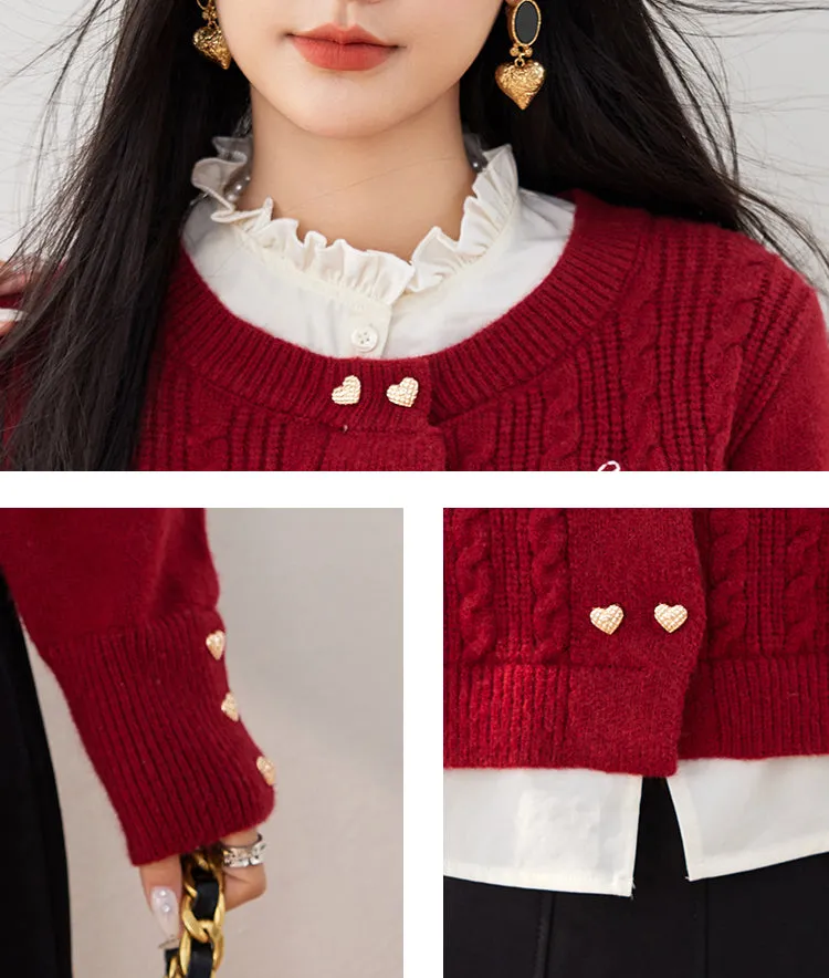 SD-Patchwork 2 in 1 Pullover Sweater
