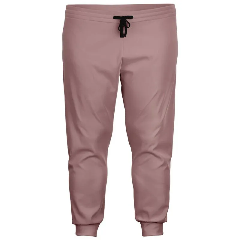 Shaded Pale Pastel Pink Brown Joggers | Unisex | with PLUS sizes | C0M30Y15K30