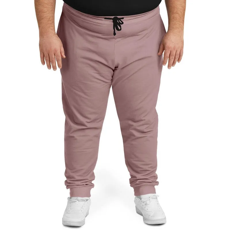 Shaded Pale Pastel Pink Brown Joggers | Unisex | with PLUS sizes | C0M30Y15K30