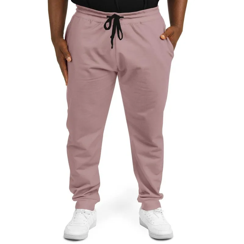 Shaded Pale Pastel Pink Brown Joggers | Unisex | with PLUS sizes | C0M30Y15K30