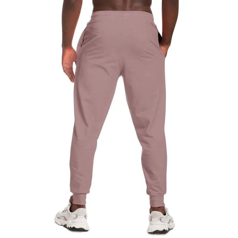 Shaded Pale Pastel Pink Brown Joggers | Unisex | with PLUS sizes | C0M30Y15K30