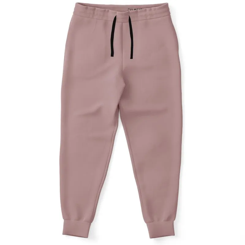 Shaded Pale Pastel Pink Brown Joggers | Unisex | with PLUS sizes | C0M30Y15K30