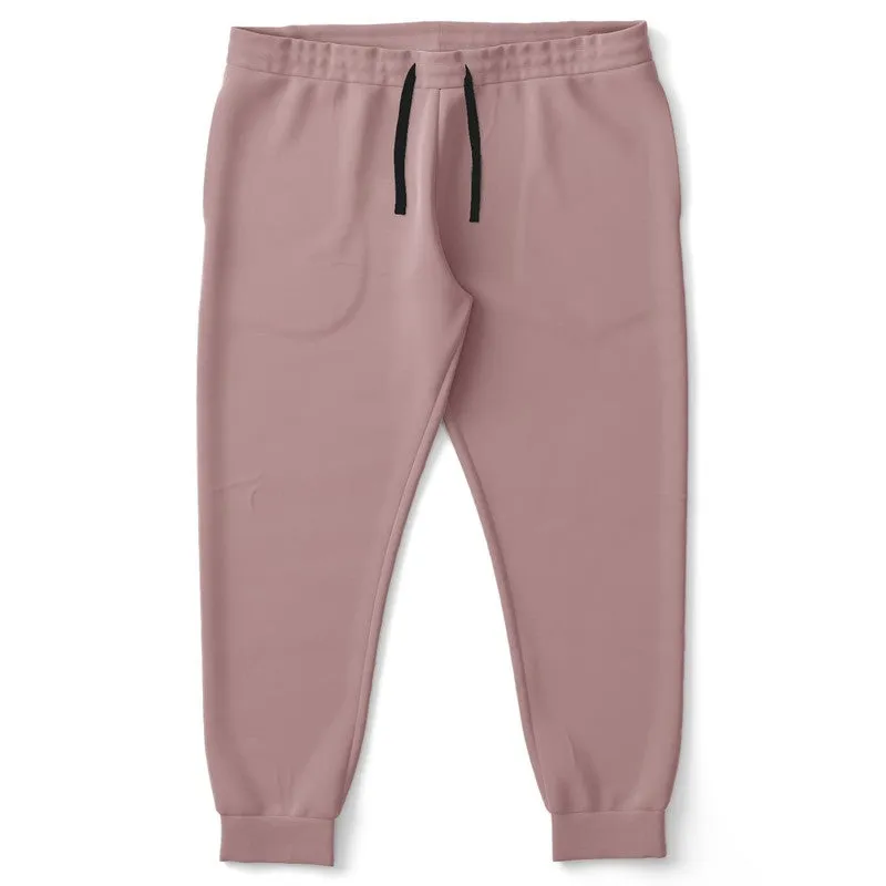 Shaded Pale Pastel Pink Brown Joggers | Unisex | with PLUS sizes | C0M30Y15K30