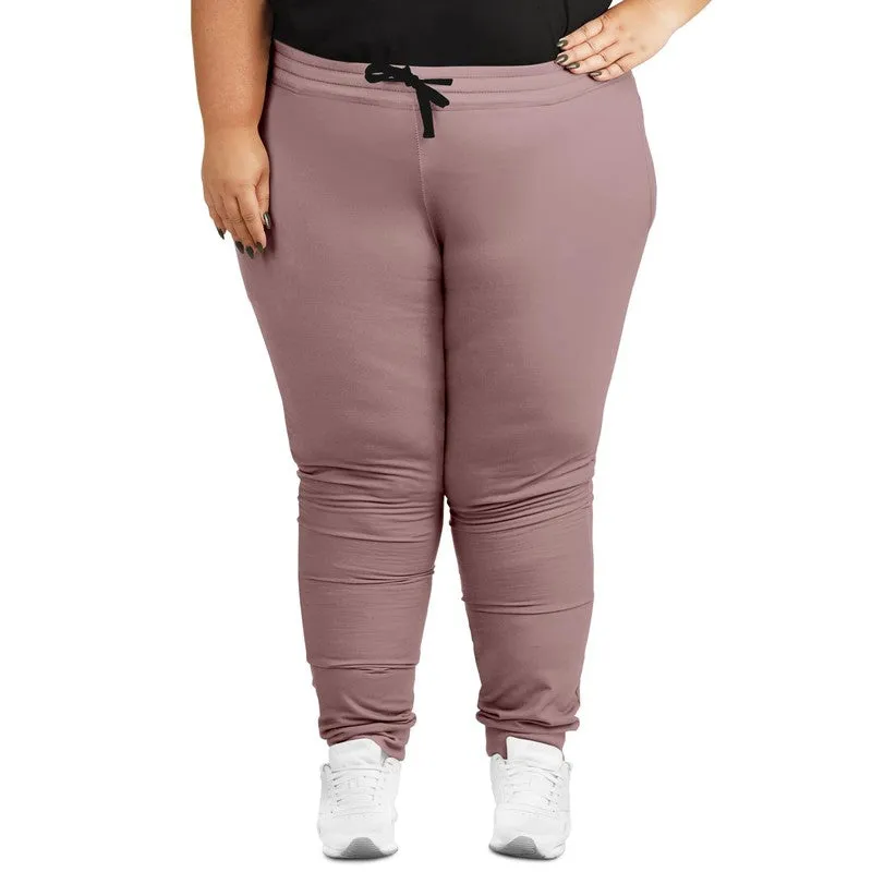 Shaded Pale Pastel Pink Brown Joggers | Unisex | with PLUS sizes | C0M30Y15K30