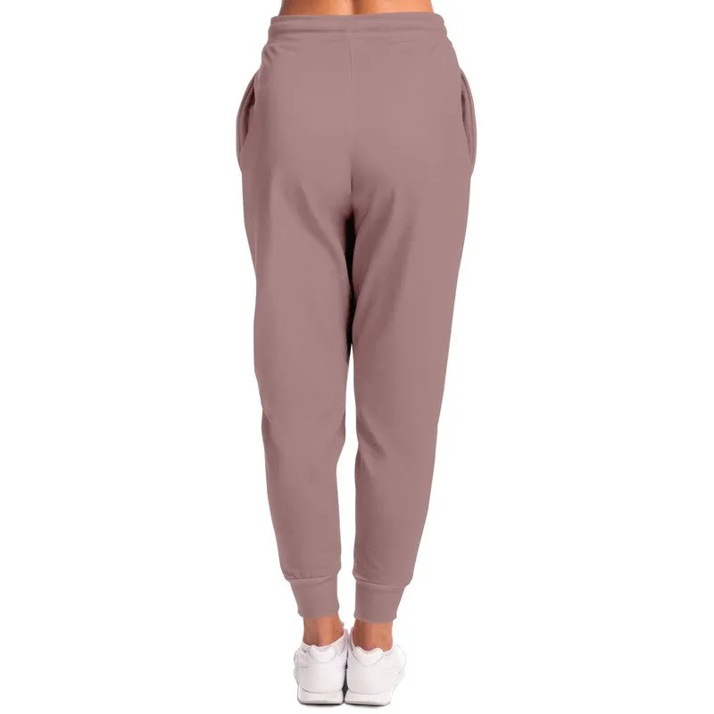 Shaded Pale Pastel Pink Brown Joggers | Unisex | with PLUS sizes | C0M30Y15K30