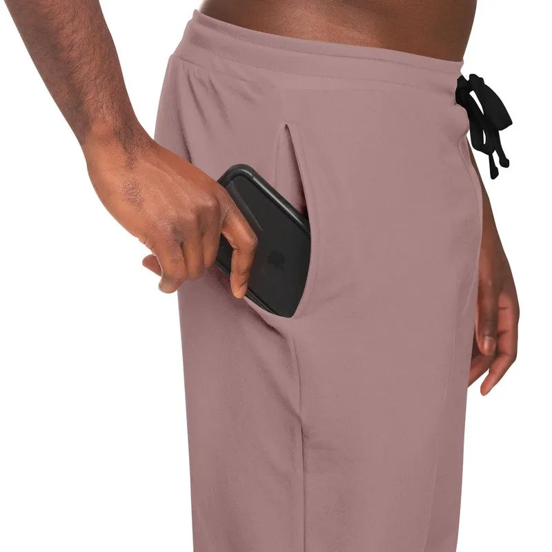 Shaded Pale Pastel Pink Brown Joggers | Unisex | with PLUS sizes | C0M30Y15K30