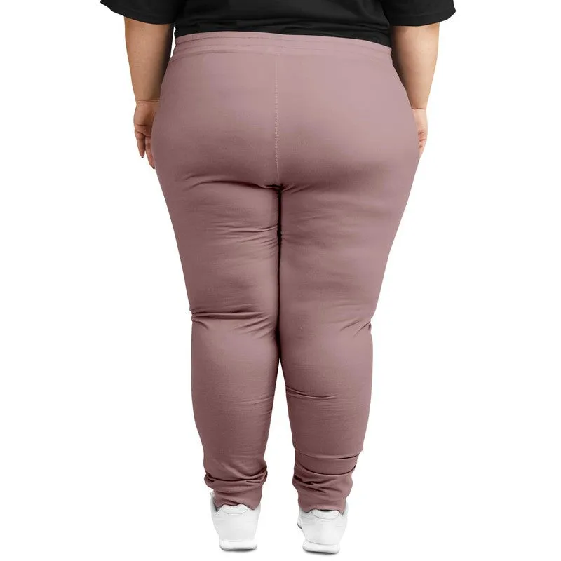 Shaded Pale Pastel Pink Brown Joggers | Unisex | with PLUS sizes | C0M30Y15K30