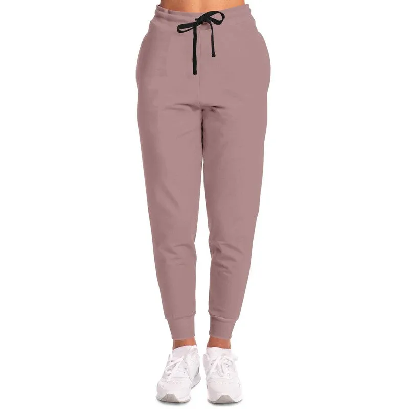 Shaded Pale Pastel Pink Brown Joggers | Unisex | with PLUS sizes | C0M30Y15K30