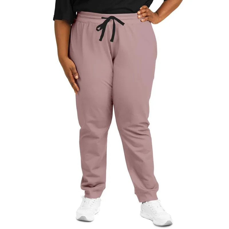 Shaded Pale Pastel Pink Brown Joggers | Unisex | with PLUS sizes | C0M30Y15K30