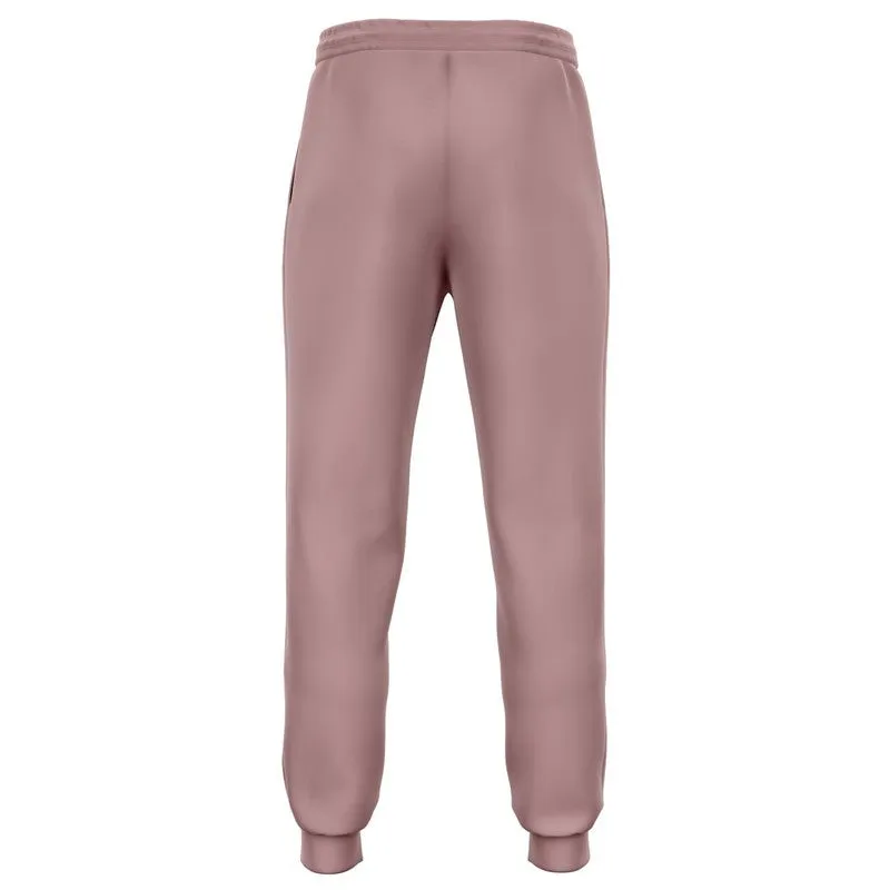 Shaded Pale Pastel Pink Brown Joggers | Unisex | with PLUS sizes | C0M30Y15K30