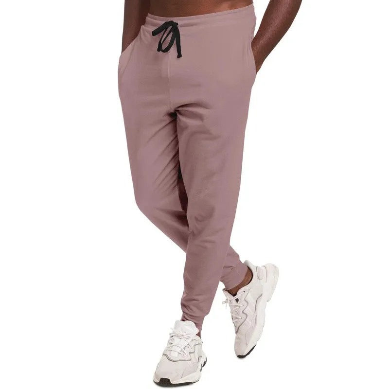 Shaded Pale Pastel Pink Brown Joggers | Unisex | with PLUS sizes | C0M30Y15K30