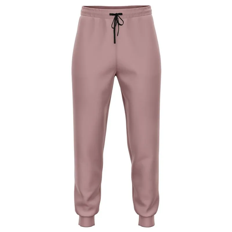 Shaded Pale Pastel Pink Brown Joggers | Unisex | with PLUS sizes | C0M30Y15K30